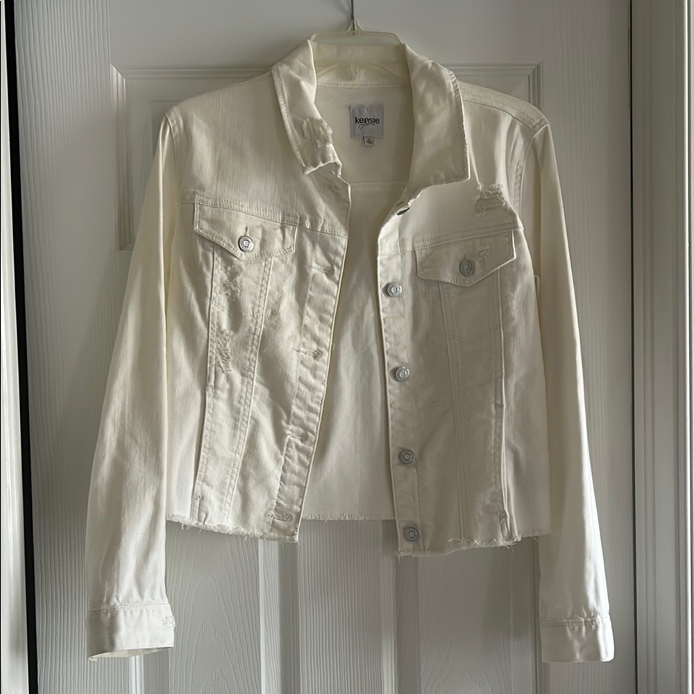 Mossimo Supply Co. Women's Cream Denim Jacket